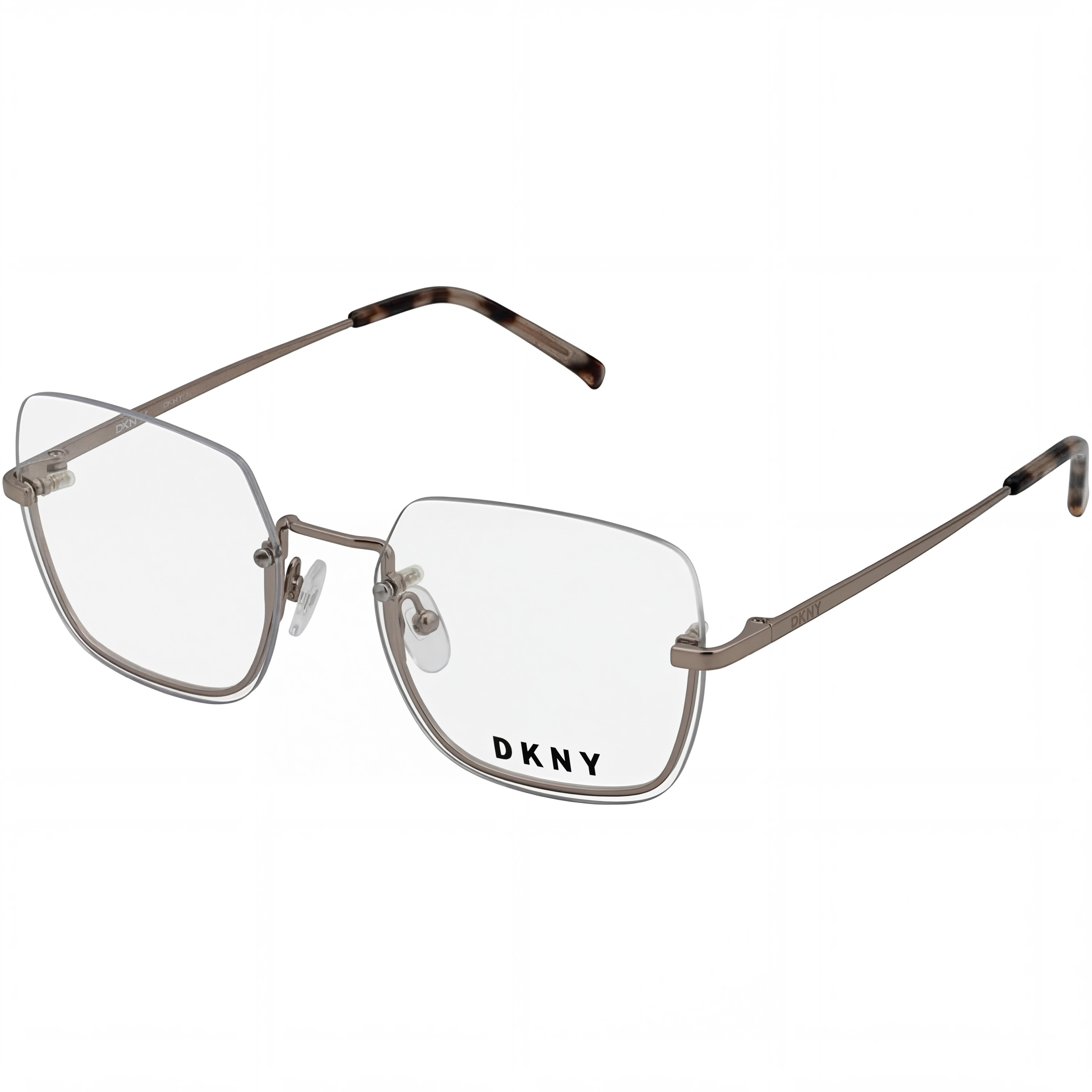 DKNY Dk1001 Rose Gold Square Eyeglasses for Women, Metal 54mm, Photo 1