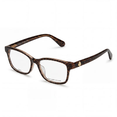 Kate Spade New York KARIANE/F Montura de gafas rectangulares de plástico marrón para mujer Lente 53mm Puente 16mm Varillas 145mm
