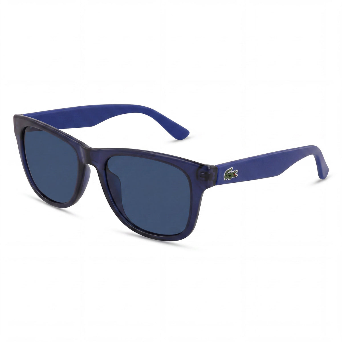 Lacoste Classic Women's Blue Plastic Frame Sunglasses with Blue Plastic Lenses and UV Protection, 52-18-140mm, Photo 1