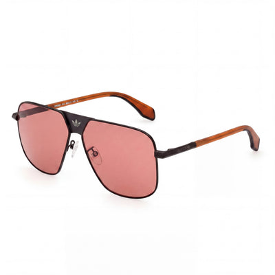 Adidas Or0091 Men's Matte Black Red Plastic Frame Sunglasses with roviex UV Protection Lenses 60mm
