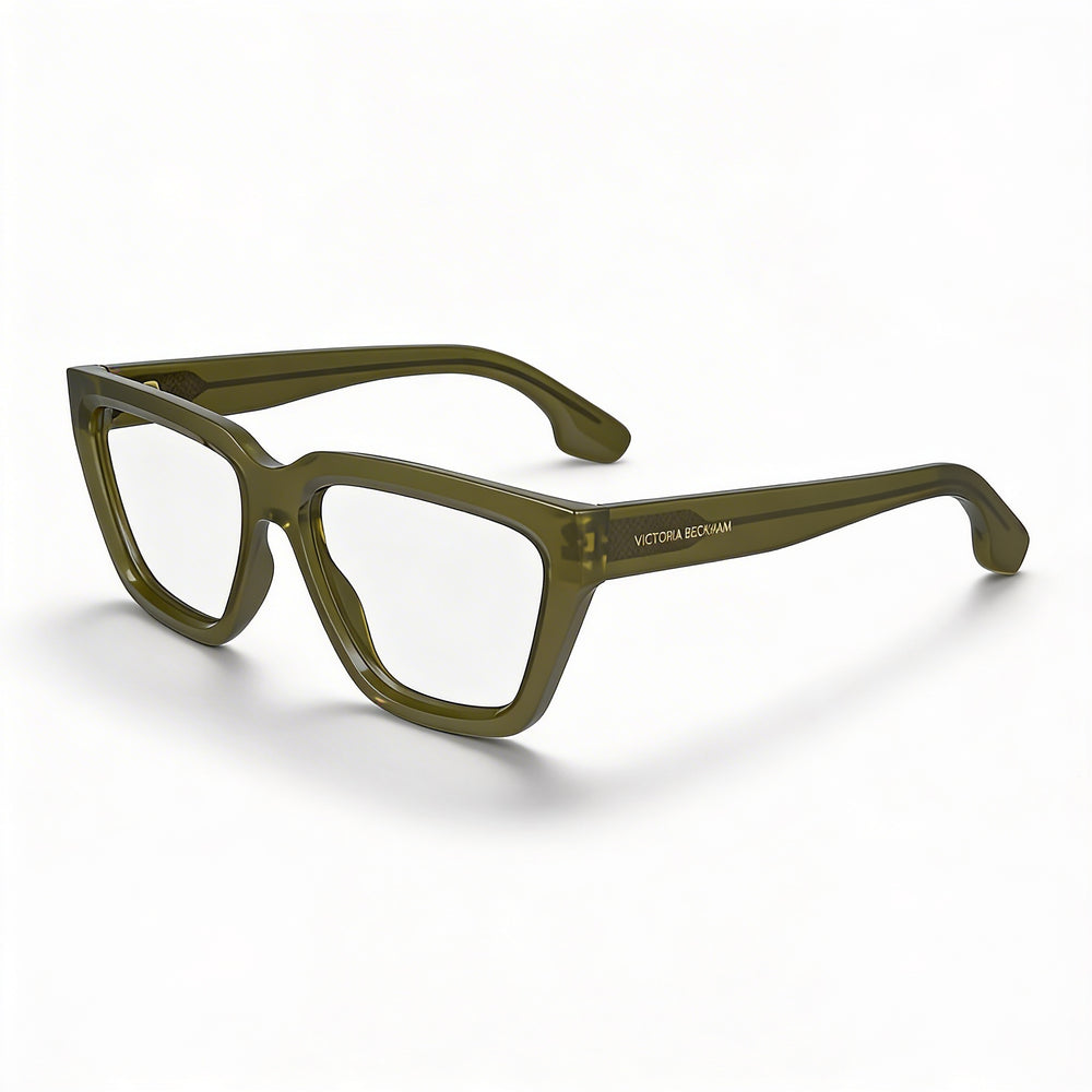 Victoria Beckham Modern VB2658 Women's Acetate Frame Sunglasses featuring Olive Lenses and Frame 53mm