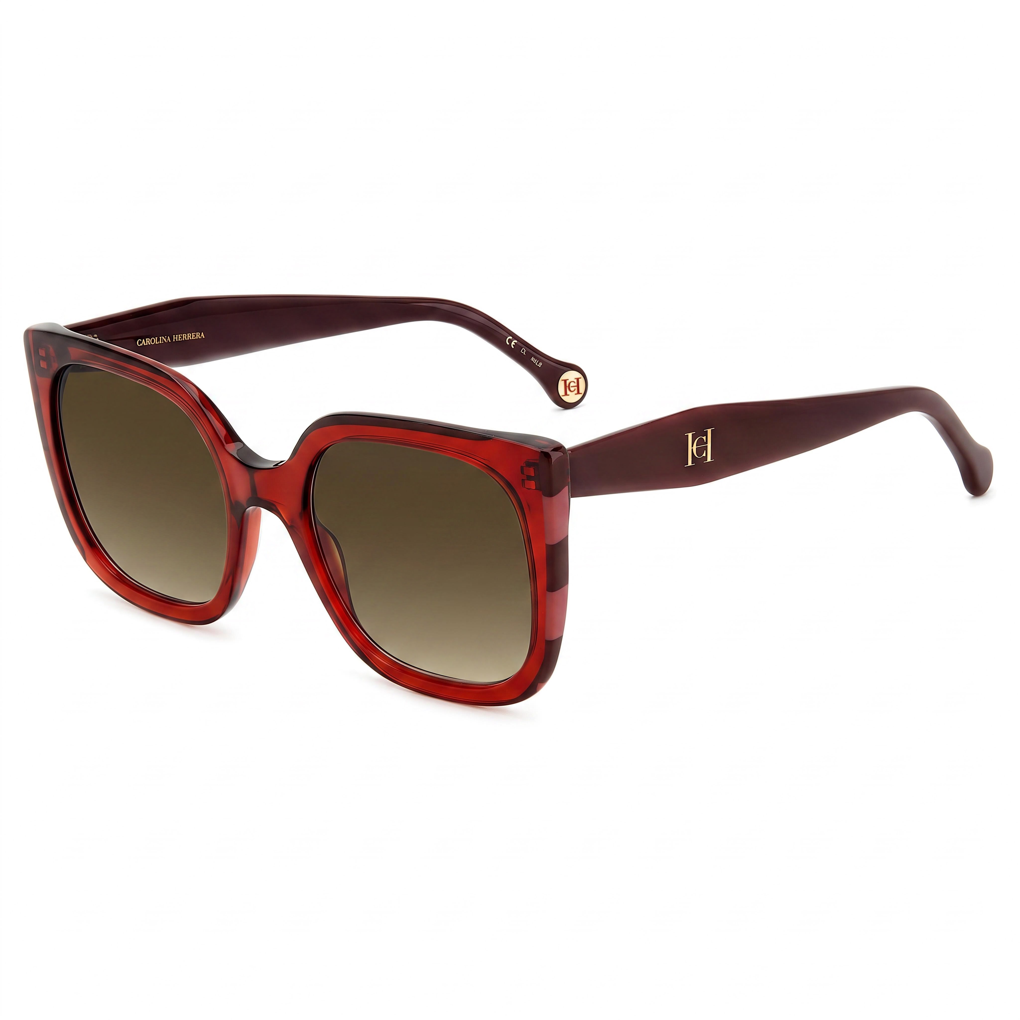 Gafas de sol de mujer Carolina Herrera HER 0128/S de acetato ojo de gato, rojo burdeos de 54 mm, Photo 1