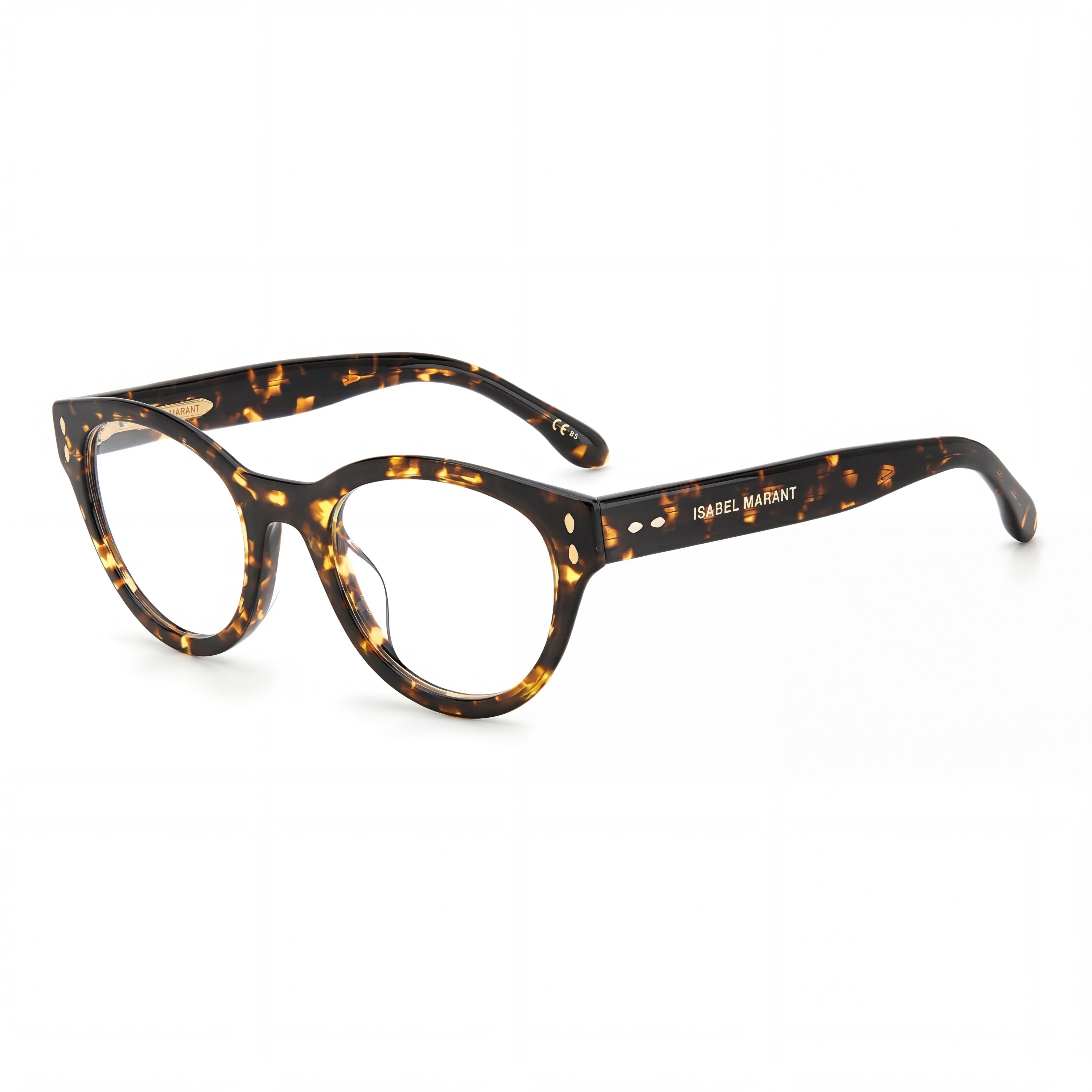 Gafas ópticas unisex Isabel Marant Im0042g ovaladas con montura color Habana, acetato y lente de 50 mm de ancho., Photo 1