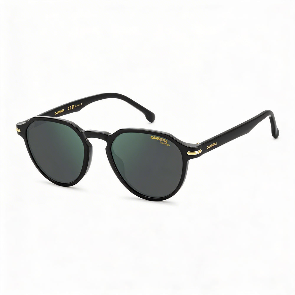 Carrera 314/S Unisex Black Green Polyamide Frame Green Grey Polarized Lenses with 100% UV Protection 50mm