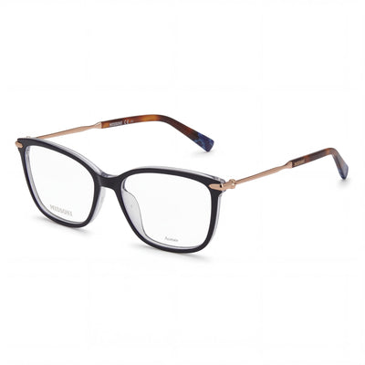 Gafas ópticas de acetato Missoni Mis 0058 para mujer con montura azul, lentes de policarbonato, 53 mm de ancho de lente