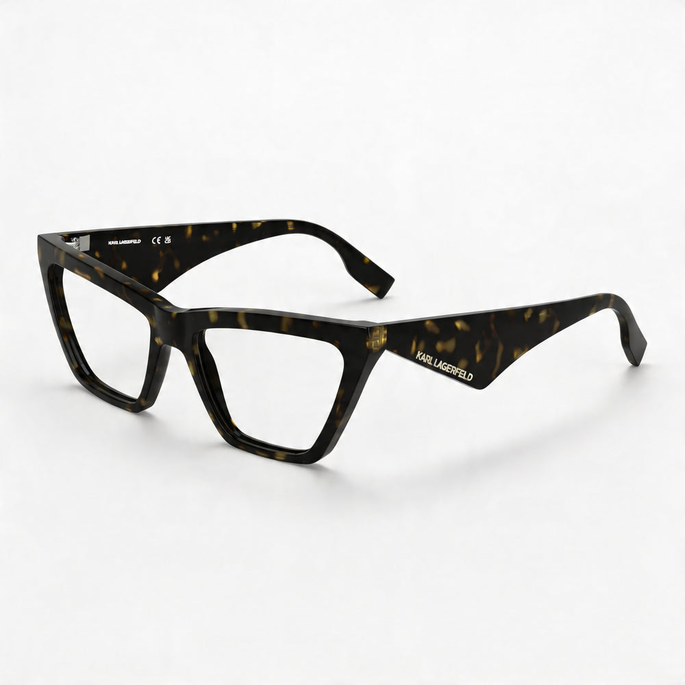 KARL LAGERFELD Kl6195 Women's Acetate Eyewear Frame in Dark Tortoise with 54mm Lens and 140mm Temples