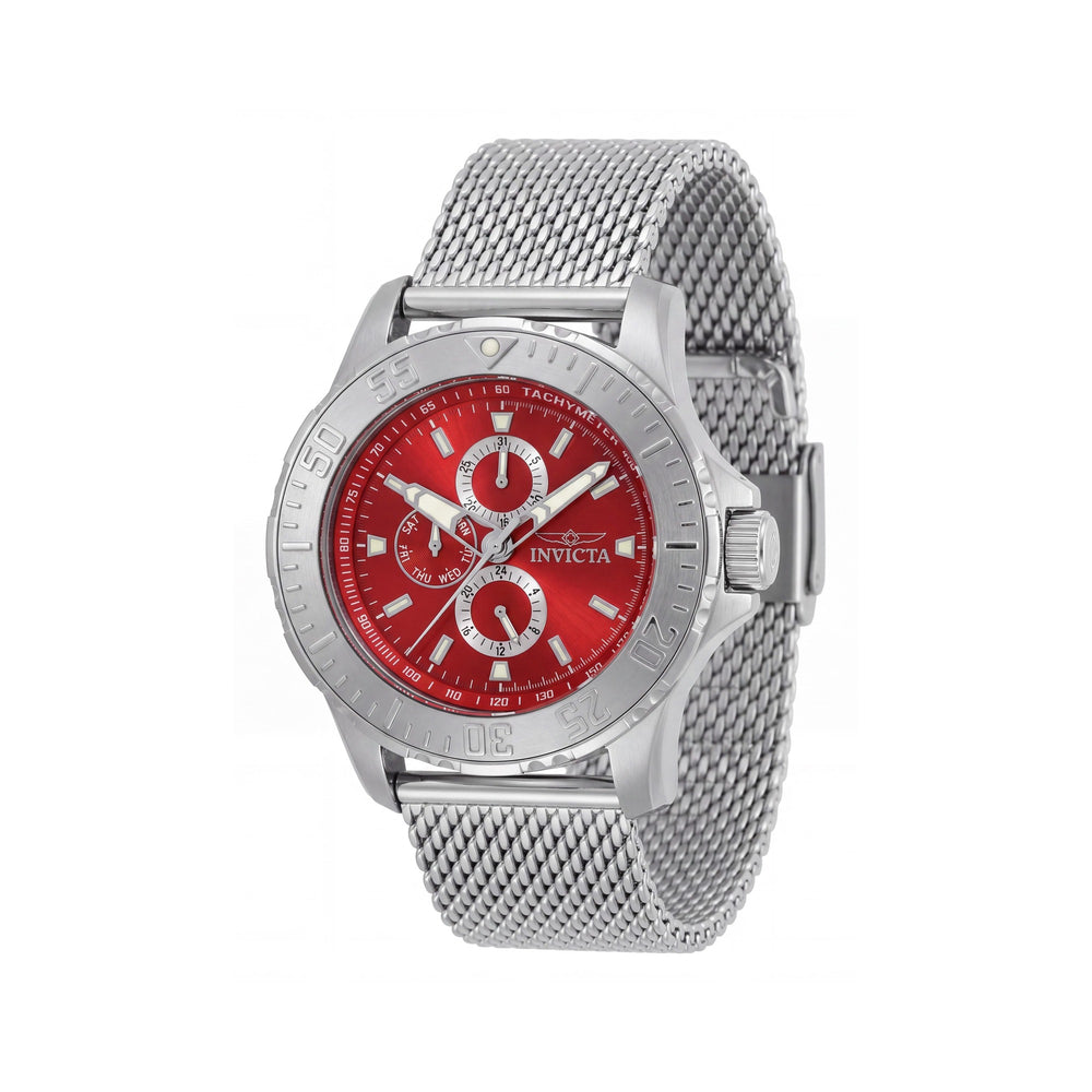Reloj de acero inoxidable Invicta Classic 48012 para hombre con bisel marcado, números arábigos y manecillas de alto contraste 49.50 mm