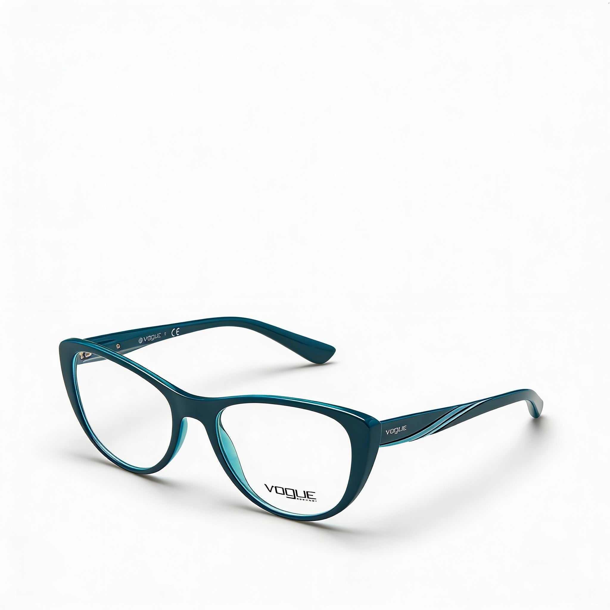 Gafas Vogue Eyewear Vo5102 C51 para mujer, montura de plástico transparente, color verde petróleo, lentes de demostración de 51 mm, Photo 1