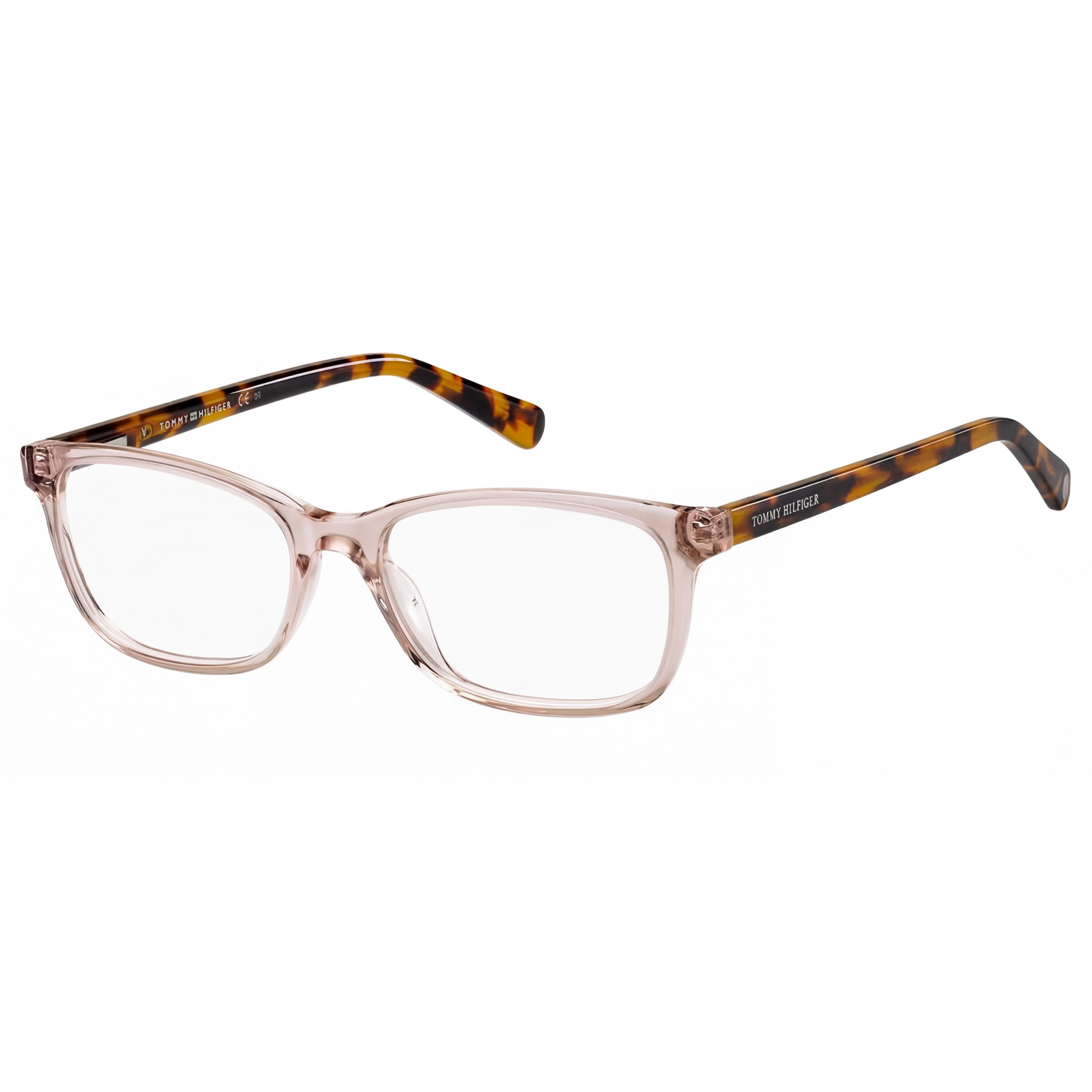 Tommy Hilfiger TH 1889 Women's Sunglasses, Nude Havana Acetate Frame with Polycarbonate Lenses, 53mm, Photo 1