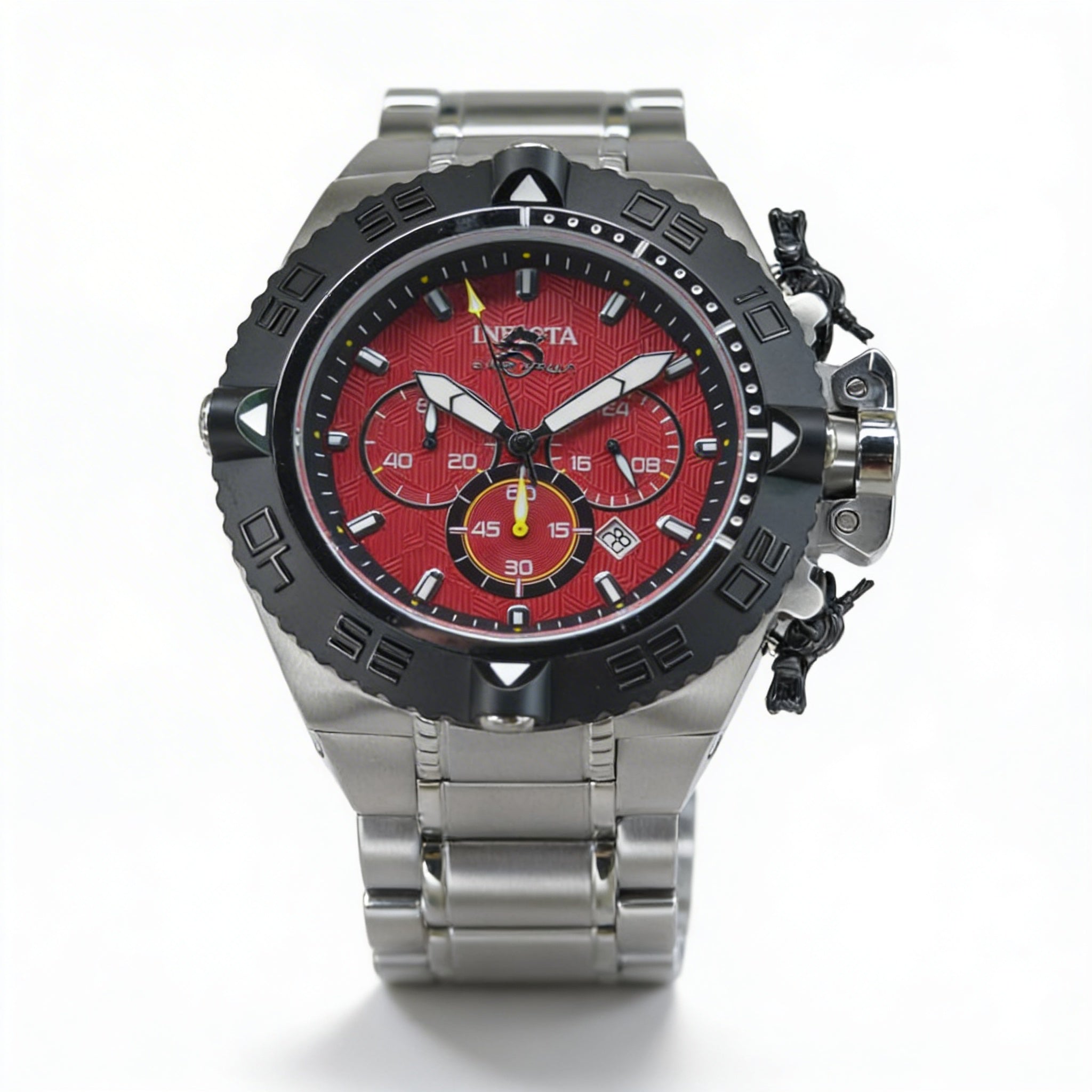 Reloj Invicta Subaqua - Noma IV 48199 de acero inoxidable, cronógrafo de cuarzo, esfera roja, 50 mm, Photo 1