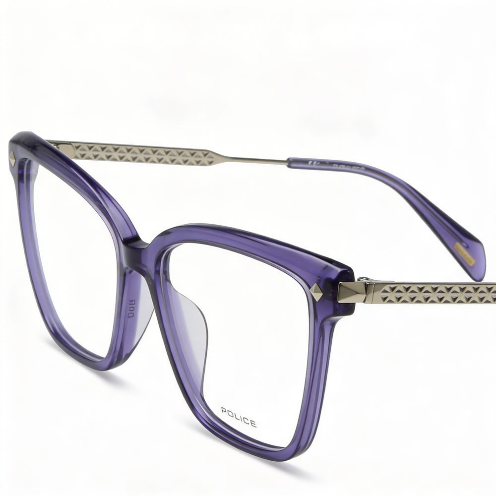 Police Modern Unisex Acetate and Metal Frame Non-Polarised Polycarbonate Lens Sunglasses 53mm