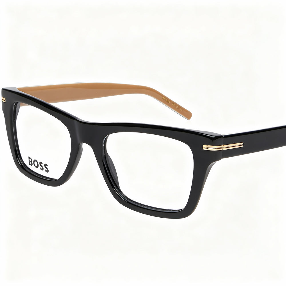 Gafas de sol Hugo Boss 1522 Modern para mujer, montura de acetato, policarbonato negro, no polarizadas, 49 mm