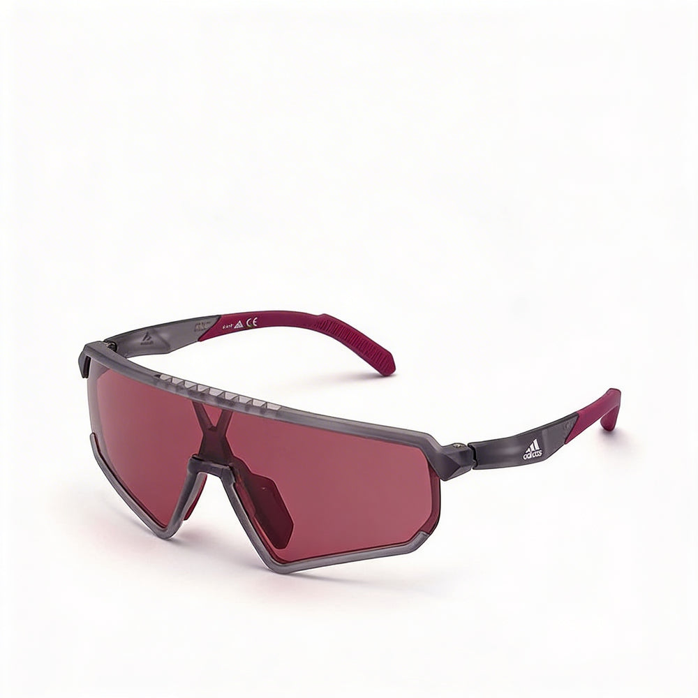 Adidas Contemporaneo Men's Grey Plastic Shield Vinaccia UV Protected Non-Polarized Sunglasses 58mm
