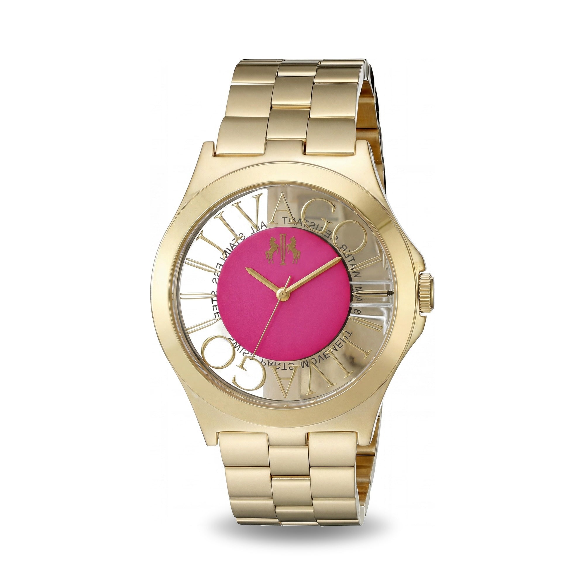 Reloj de cuarzo Jivago Casual para mujer, de acero inoxidable, color rosa, de 40 mm, Photo 1