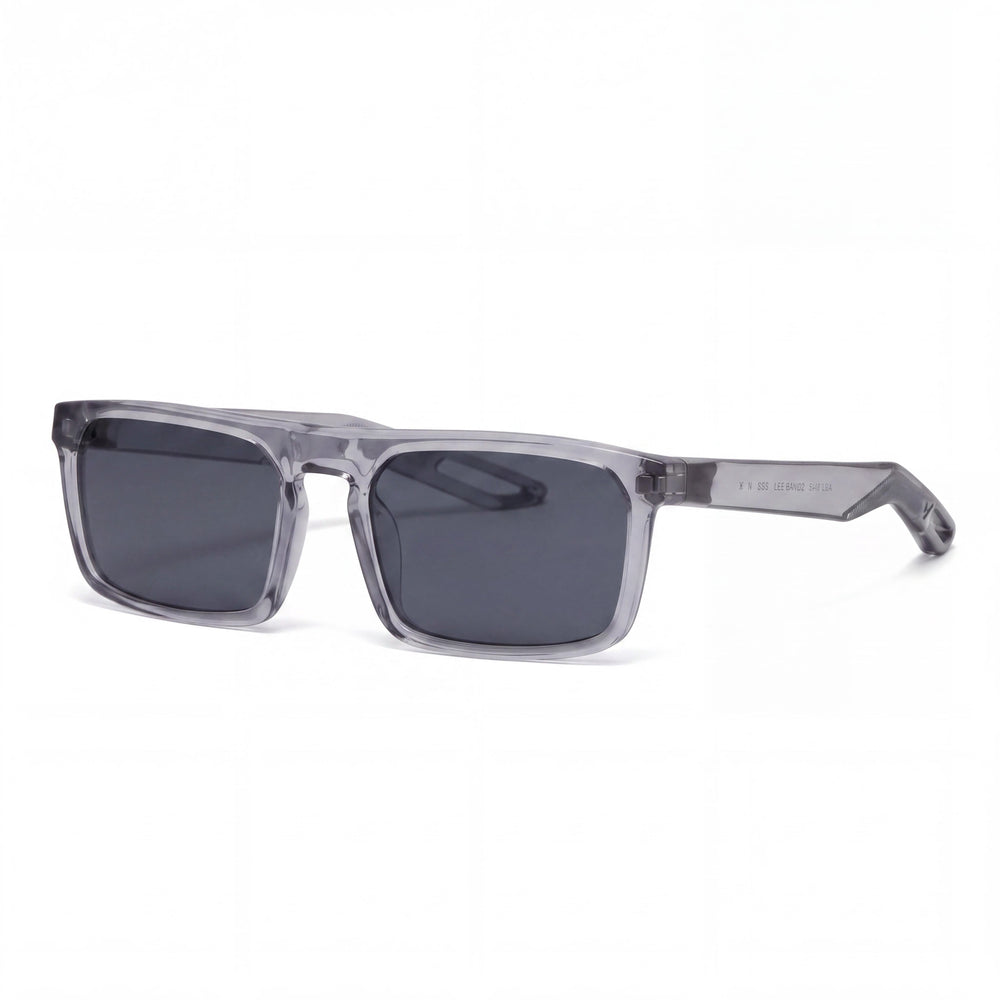 Gafas de sol rectangulares Nike Modern para mujer de plástico no polarizadas, gris lobo gris oscuro 55 mm