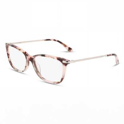 Calvin Klein Ck22501 Unisex Cat Eye Full Rim Eyeglasses with Plastic Frame in Rose Tortoise 51mm