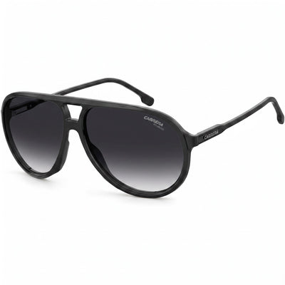 Gafas de sol de aviador Carrera 1033/S para hombre con montura de poliamida negra, lentes sombreadas gris oscuro, 61 mm, protección UV