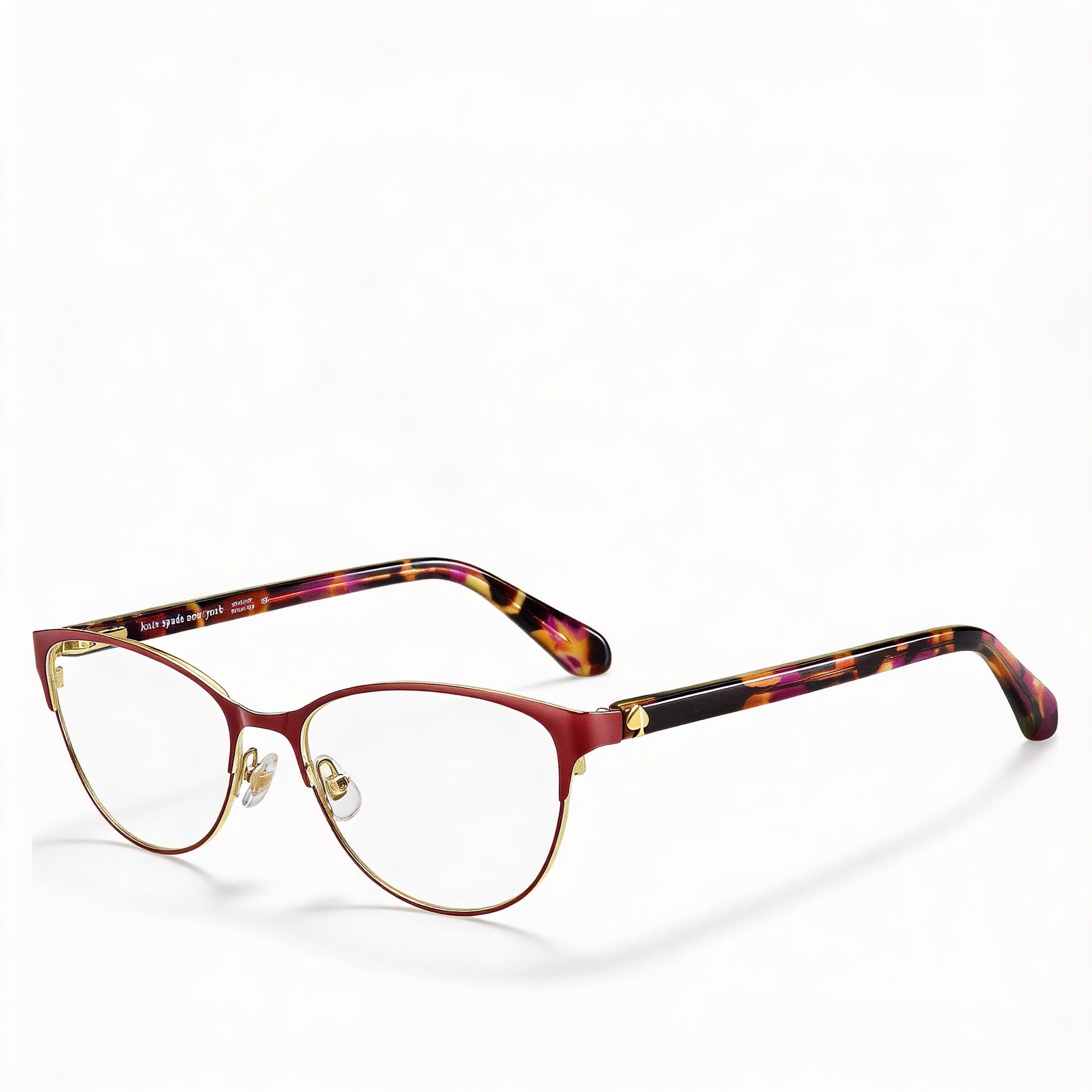 Gafas de sol Kate Spade New York Hadlee Cat Eye para mujer, montura de acero inoxidable, color ciruela habana, 52 mm, Photo 1