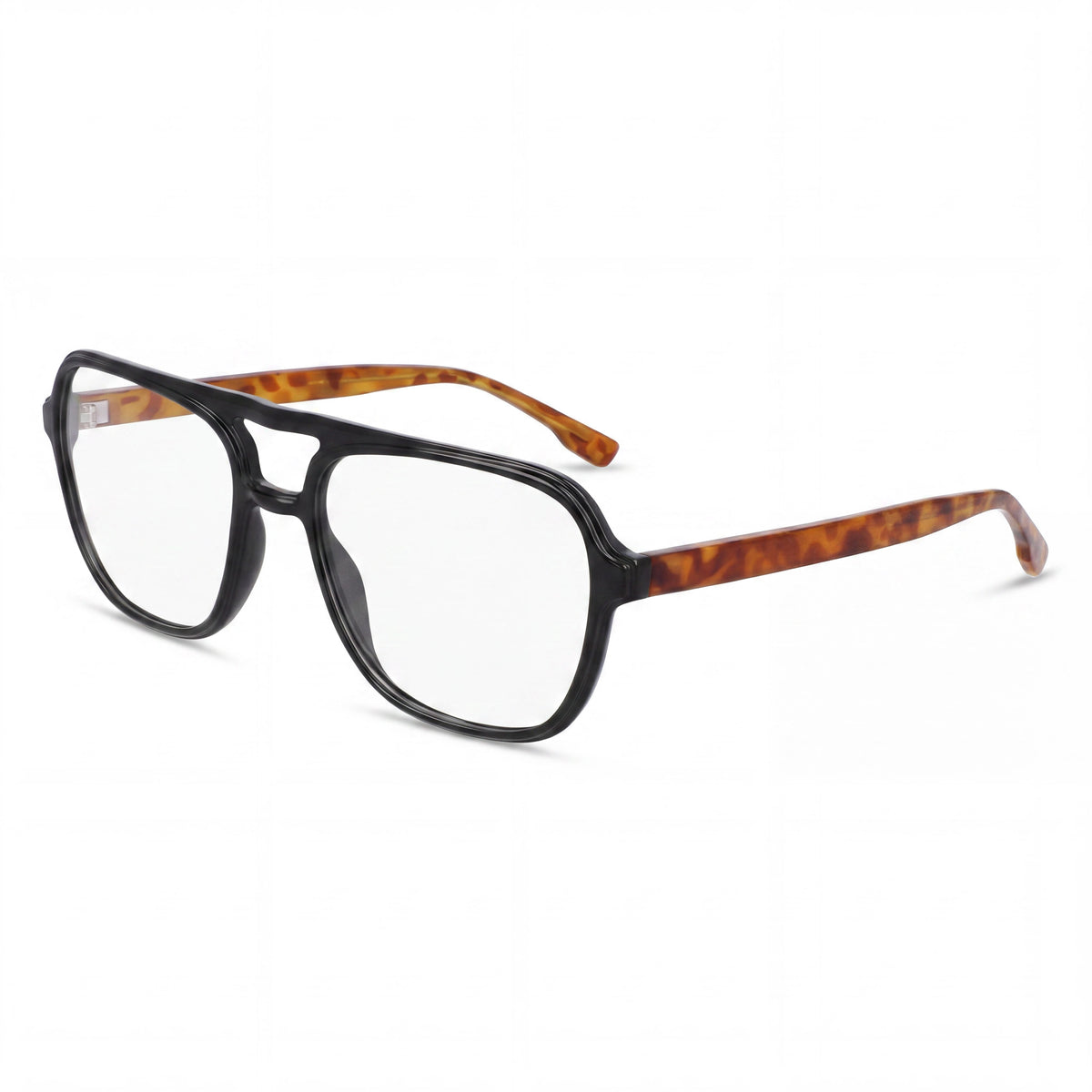 McAllister Mc4534 Black Rectangle Eyeglasses for Men, Metal 56mm, Photo 1