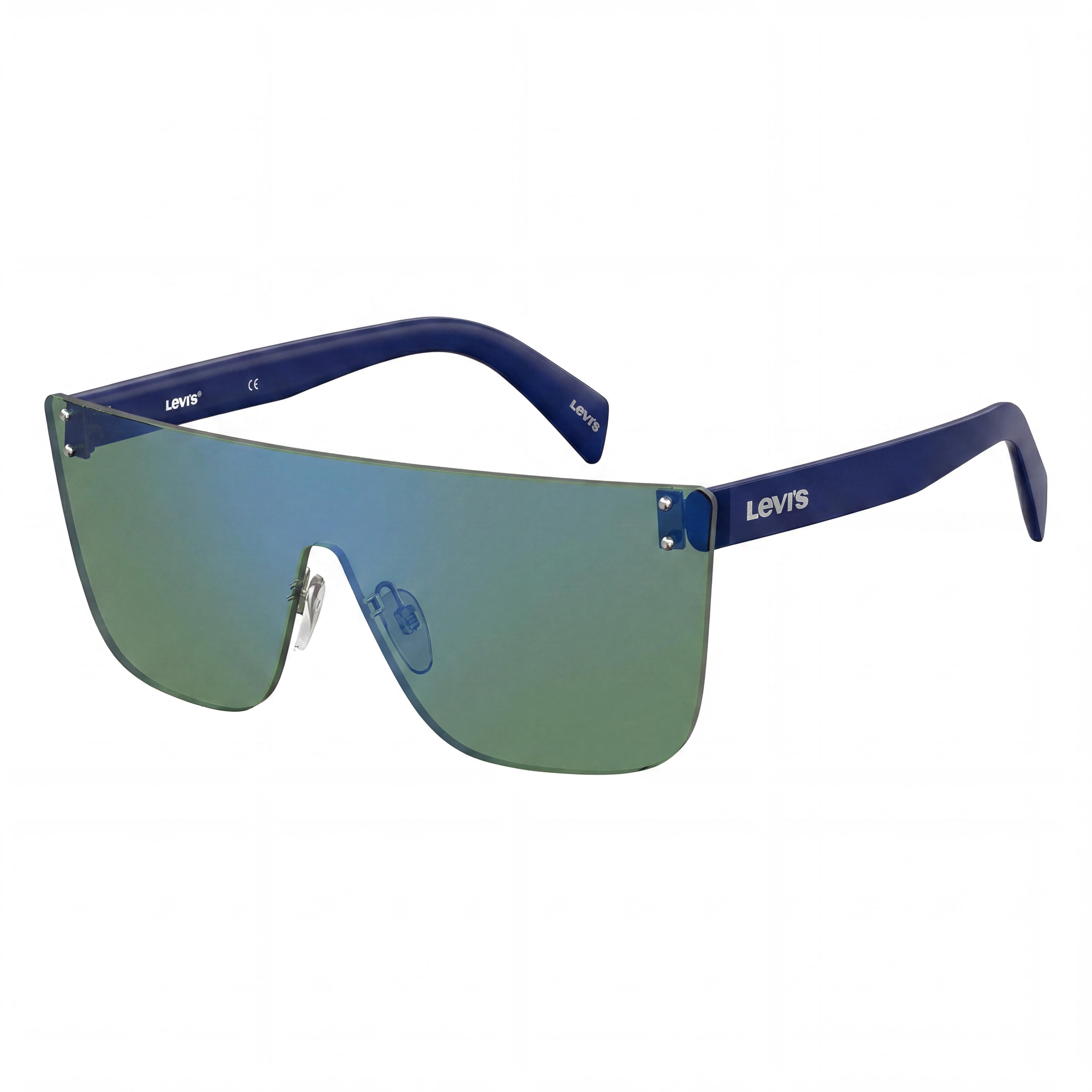 Levi's Women's Seasonal Sunglasses, Polyamide Inj Green Blue Mirrored, Non-Polarized UV Protection, 99-99-150, Photo 1