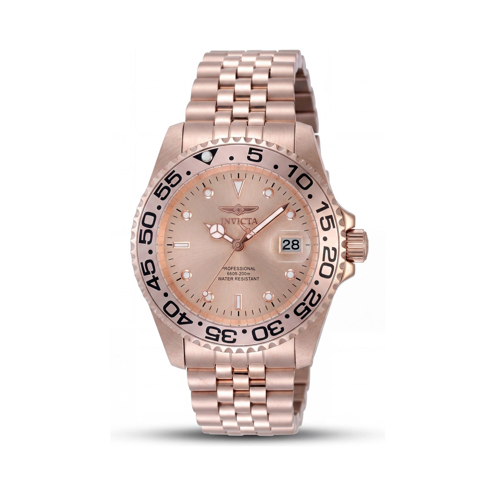 Invicta Pro Diver 48386 Unisex Quartz Watch, 38mm Stainless Steel, Rose-gold Dial, 200m Water Resistant, Photo 1