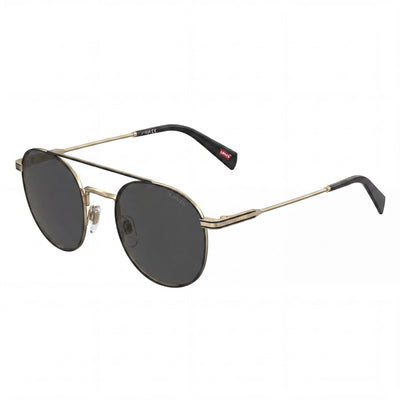 Levi's Lv 1013/S Unisex Gold Round Stainless Steel UV Protection Non-Polarized Sunglasses 54mm
