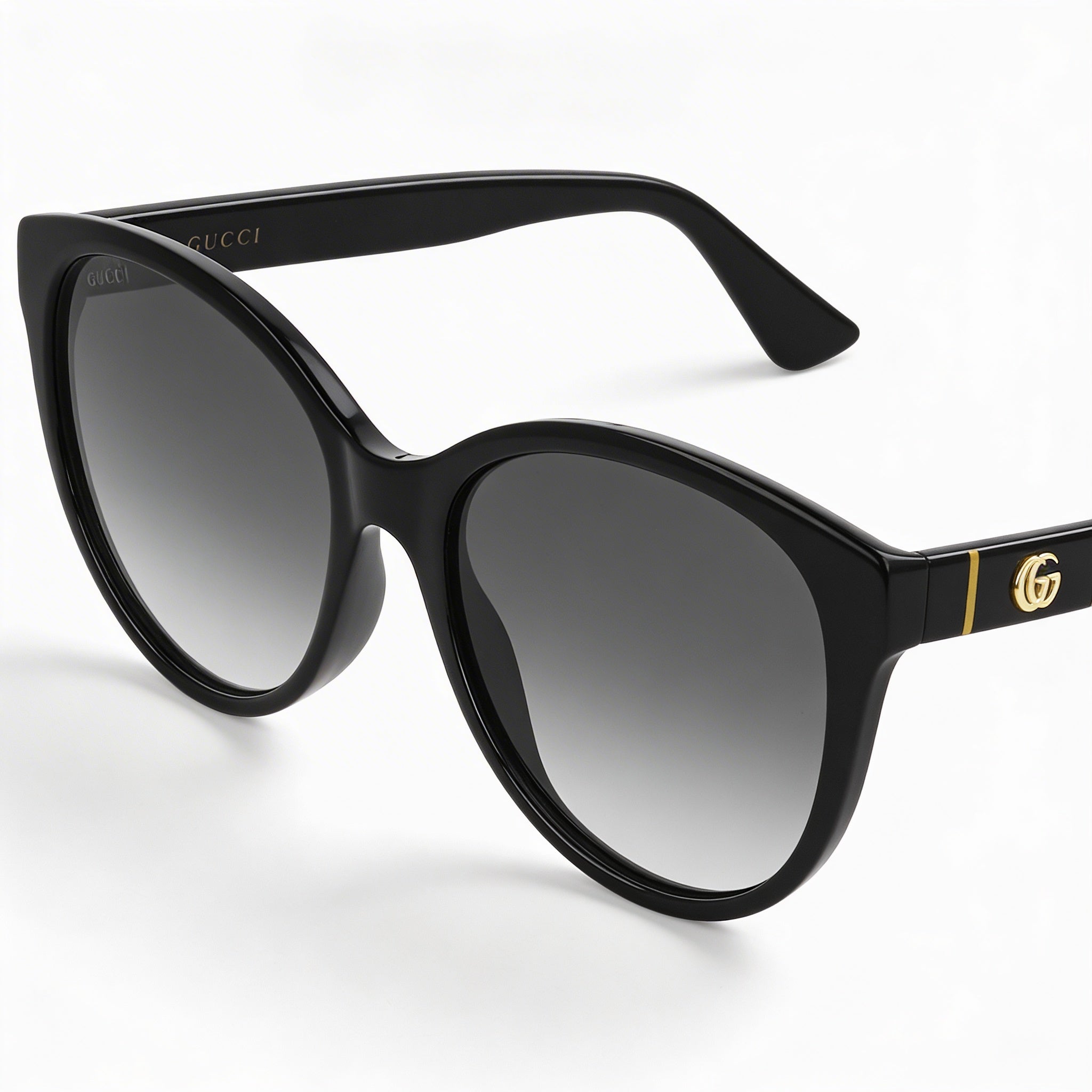 Gafas de sol Gucci Contemporaneo para mujer, color negro, inyectado, gris degradado, sin polarizar, con protección UV, 56 mm, Photo 1