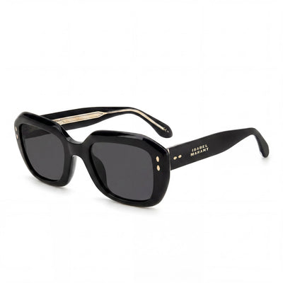 Isabel Marant Trendy Acetate Women's Black UV Protection Polycarbonate Lens Sunglasses 52mm