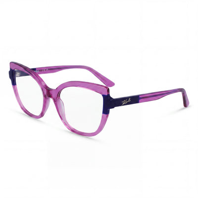 KARL LAGERFELD Modern Unisex Eyewear with Cherry Green Acetate Frame and Polycarbonate Lenses 54mm