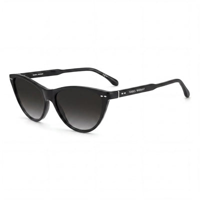 Isabel Marant Women's Cat Eye Black Plastic Frame Dark Grey Shaded Lens UV Protection Sunglasses 58mm