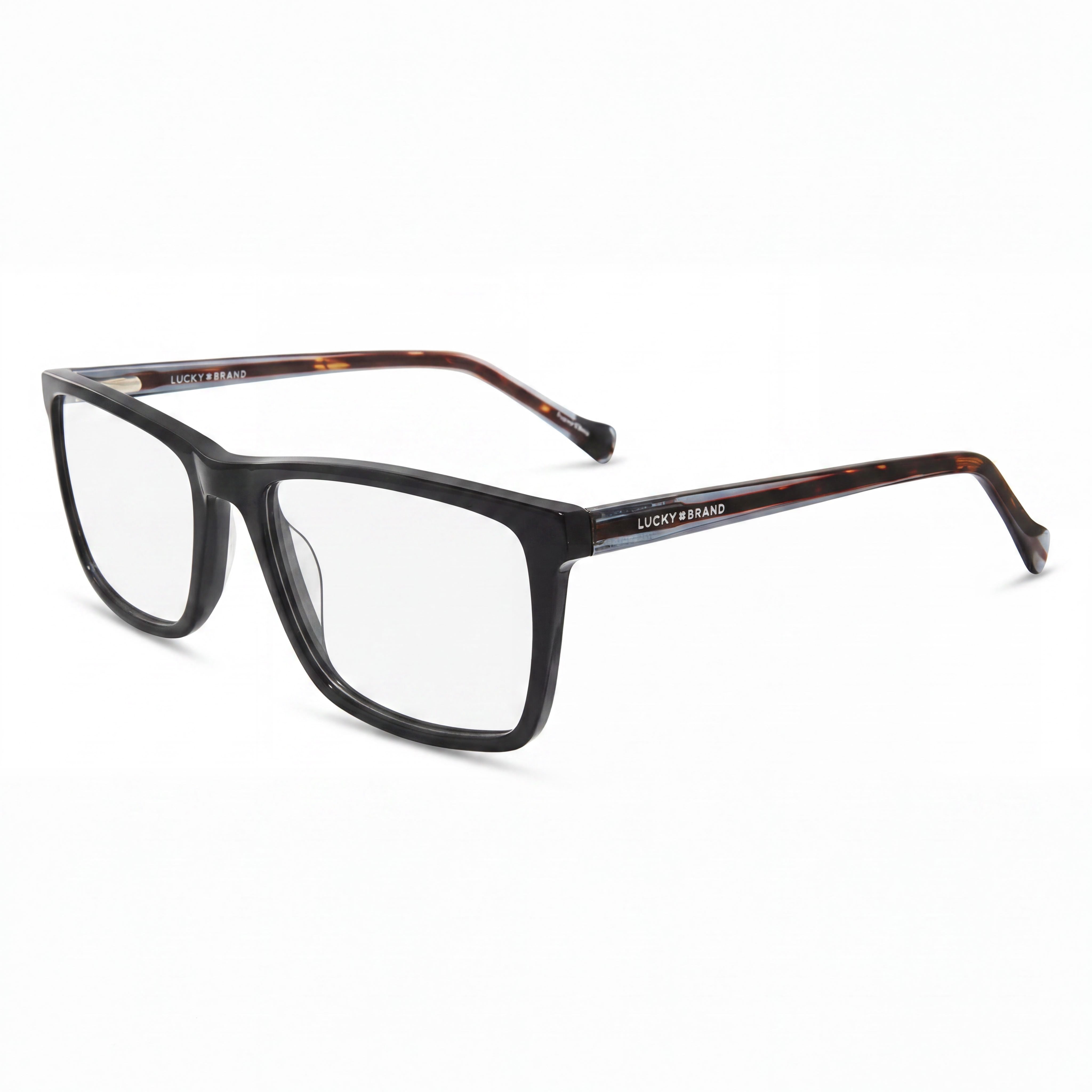 Gafas Lucky Brand D416 para hombre, de plástico polarizadas, 100 % UV, graduables, color negro carey, 56-18, Photo 1