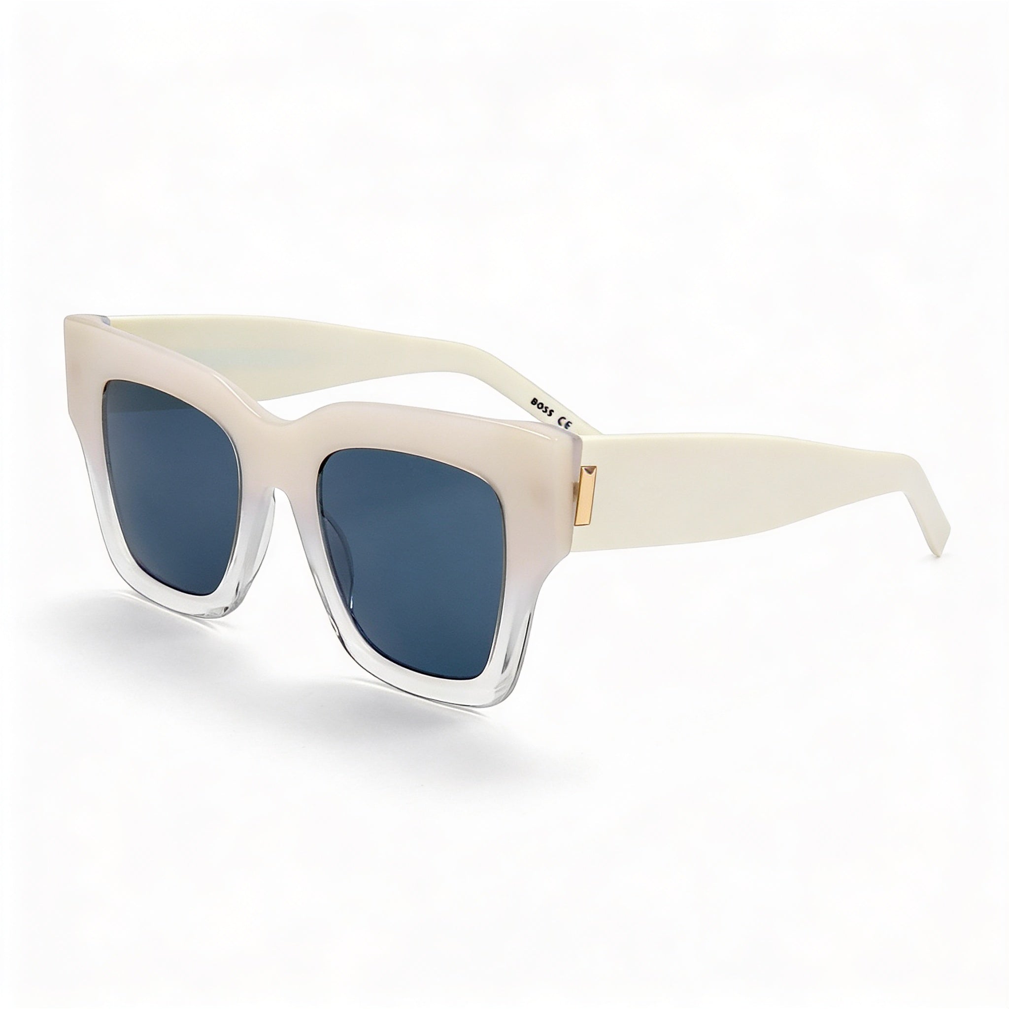 Gafas de sol Hugo Boss Casual para mujer con montura de plástico color marfil degradado y protección UV de 51 mm, Photo 1