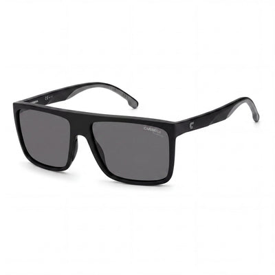 Carrera 8055/S Unisex Matte Black Grey Plastic Frame Polarized Grey UV Protection Sunglasses 58mm Lens