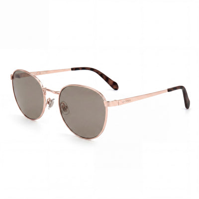 Fossil Fos 2129/G/S Women's Brown Gradient Red Gold Metal Sunglasses with Gradient Brown Lenses 52mm