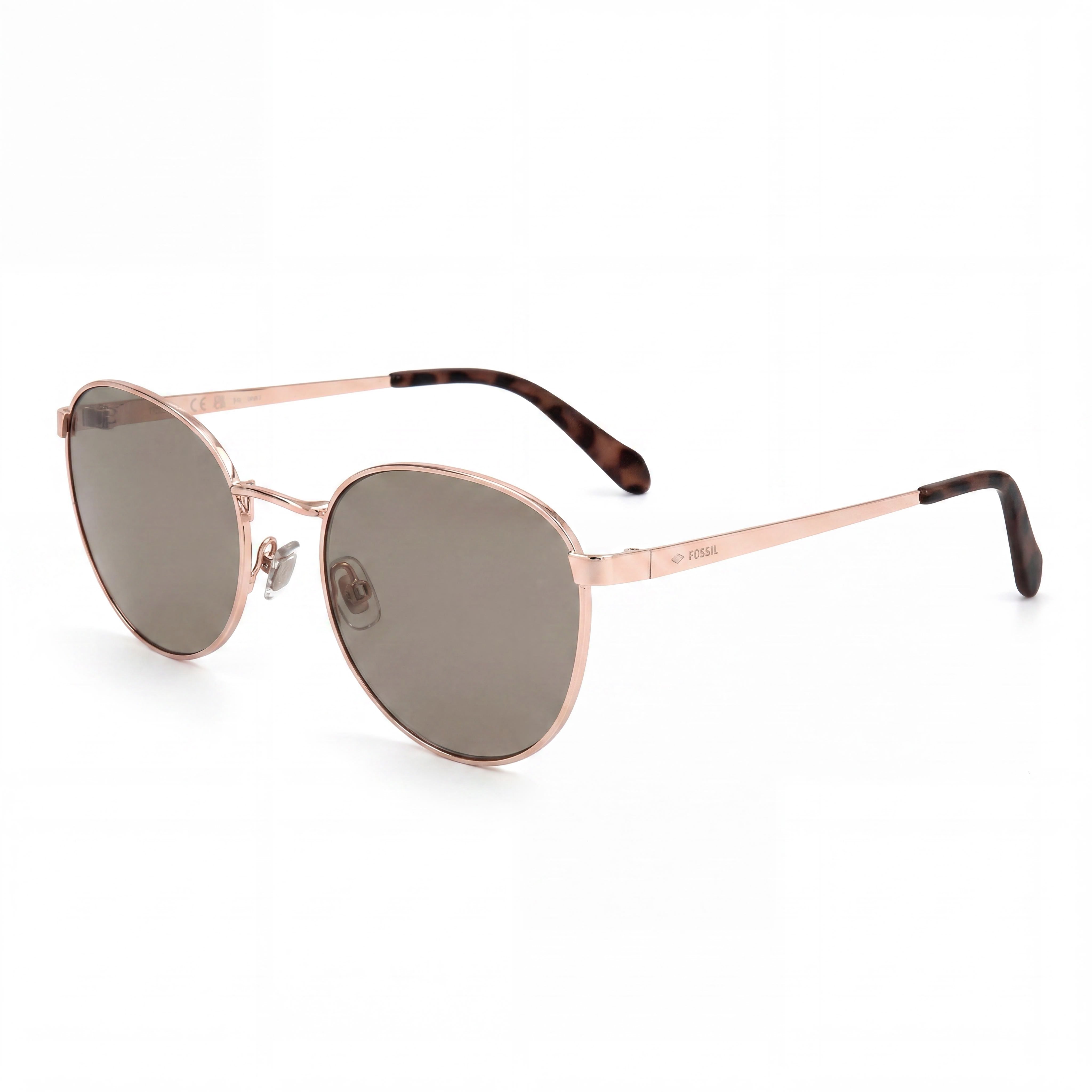 Fossil Fos 2129/G/S Women's Brown Gradient Red Gold Metal Sunglasses with Gradient Brown Lenses 52mm, Photo 1
