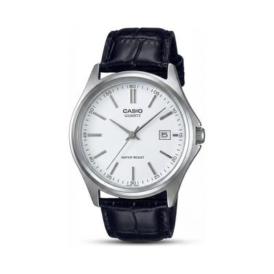 Casio MTP-1183E-7A Men's White Black Watch, 38mm