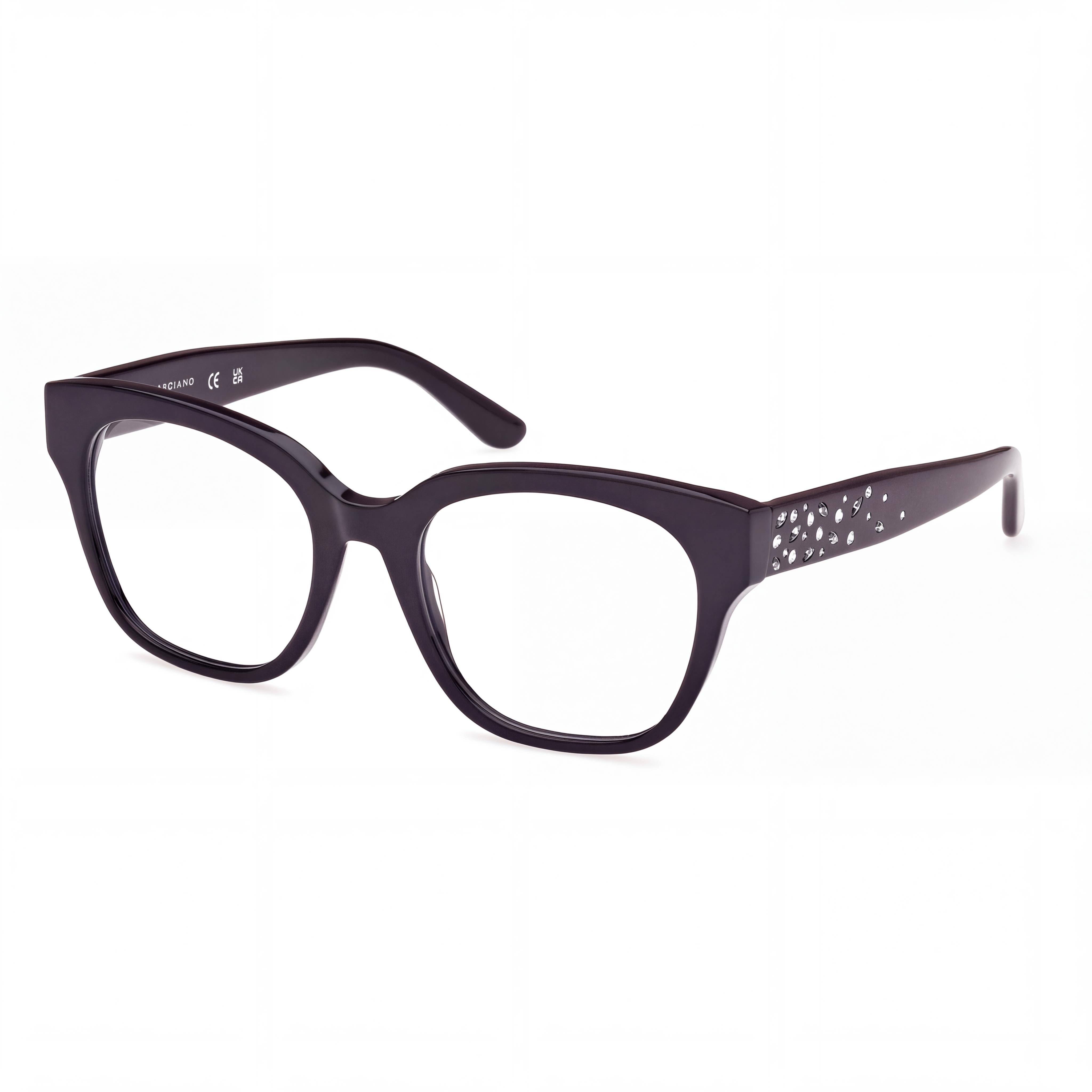 GUESS by Marciano Gm50017 Women's Shiny Black Plastic Eyewear 52/19/140, Photo 1