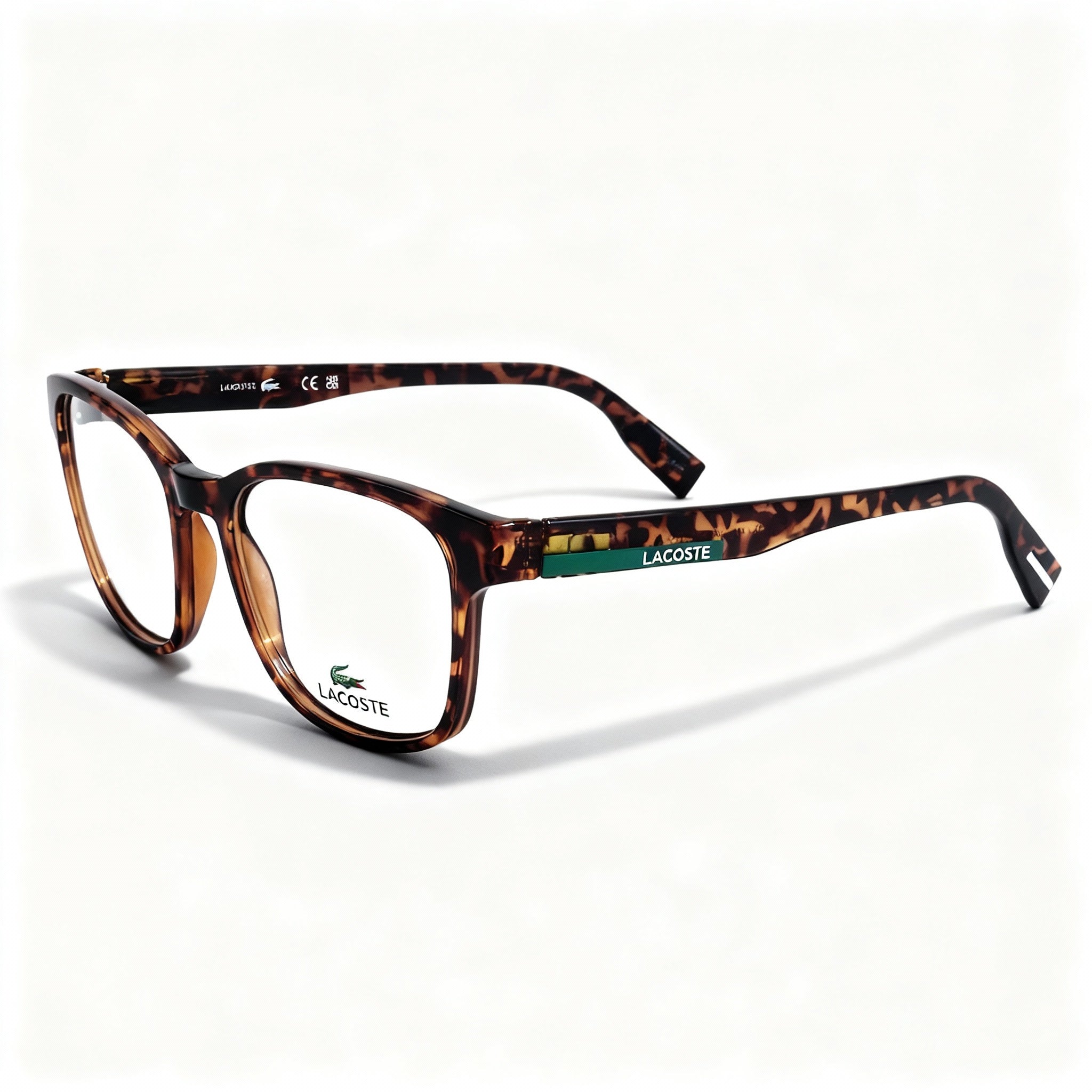 Lacoste L2914 Men's Modern Acetate Dark Havana Non-polarized Polycarbonate Lens Sunglasses 54mm