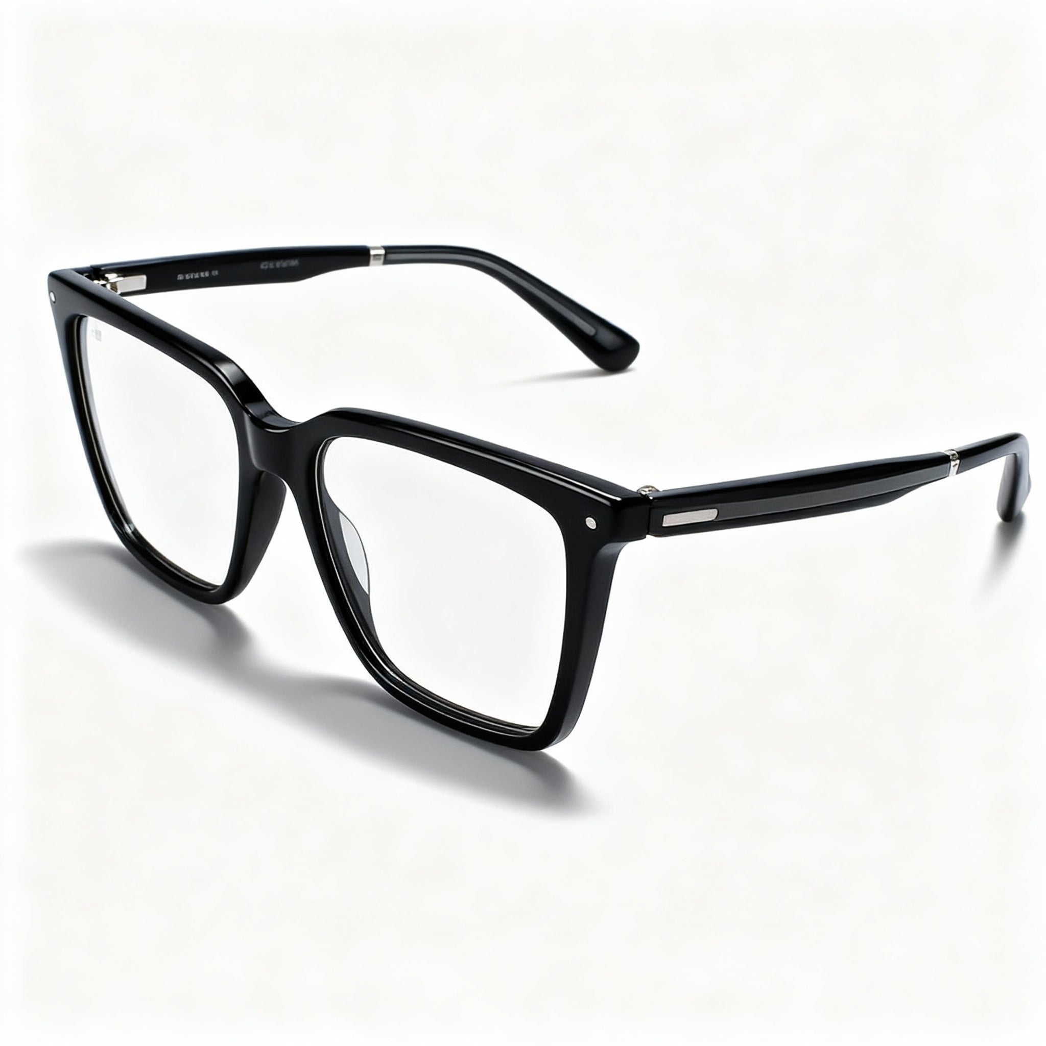 Calvin Klein Ck23513 Unisex Acetate Optical Eyeglasses with Black Frame and Black Lenses, 54mm