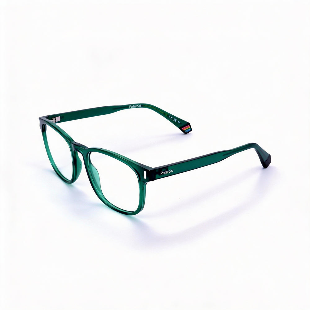 Polaroid Modern Men's Acetate Frame Green Polycarbonate Lens Non-Polarized UV Protection Sunglasses 52mm