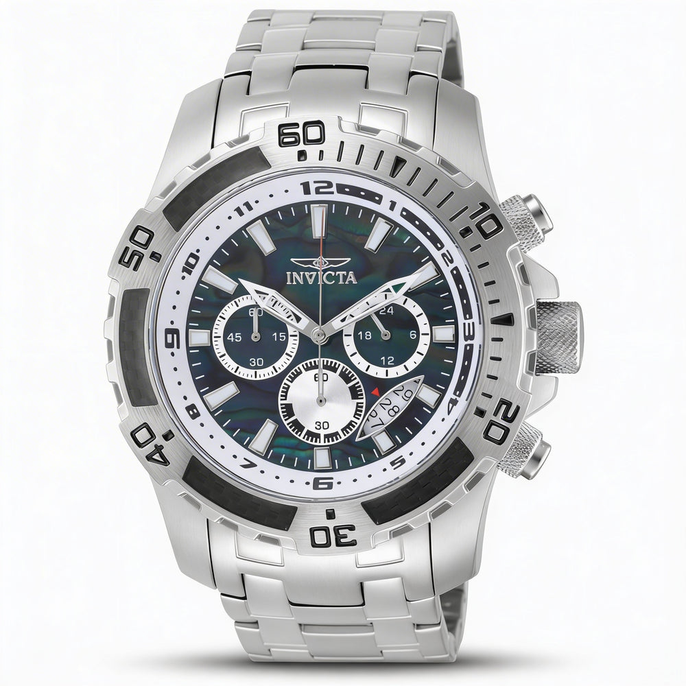 Reloj cronógrafo de cuarzo Invicta Pro Diver - SCUBA 49853 para hombre, de acero inoxidable, con esfera negra, 51 mm