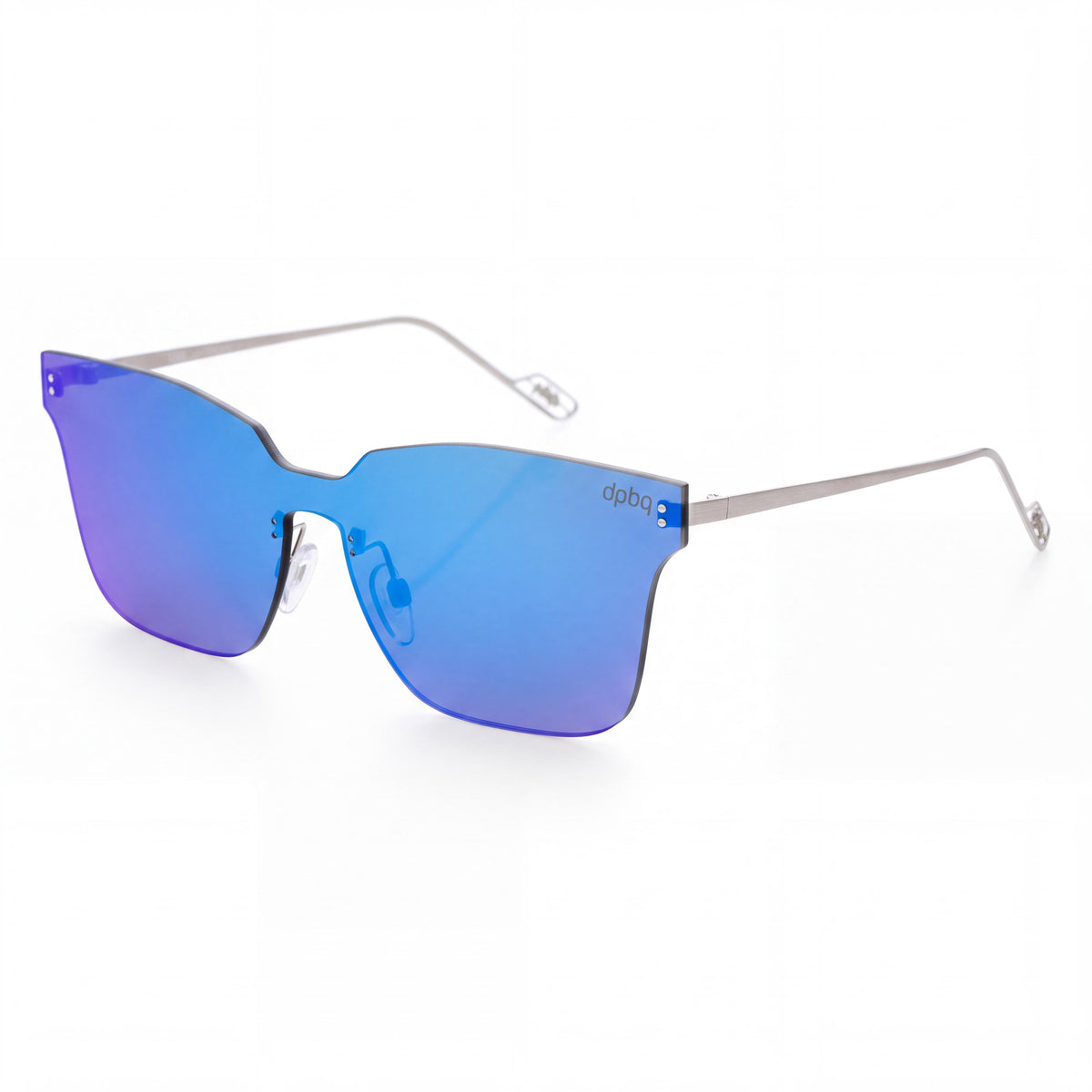 Gafas de sol para mujer DP69 con montura compuesta en color azul cielo y lentes compuestas transparentes no polarizadas, 60 mm de ancho de lente, Photo 1