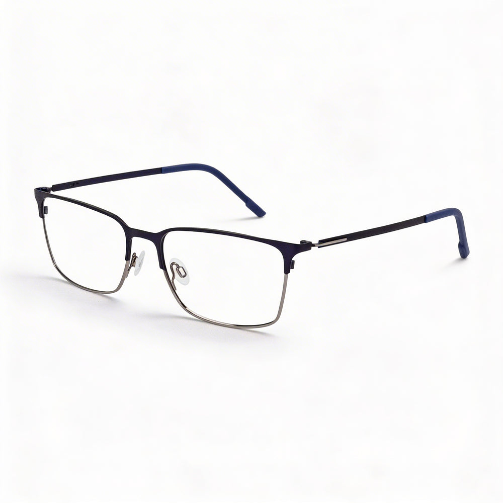Gafas Flexon E1147 Unisex de Acetato con Montura Azul Marino/Bronce Mate y Ancho de Lente de 55 mm