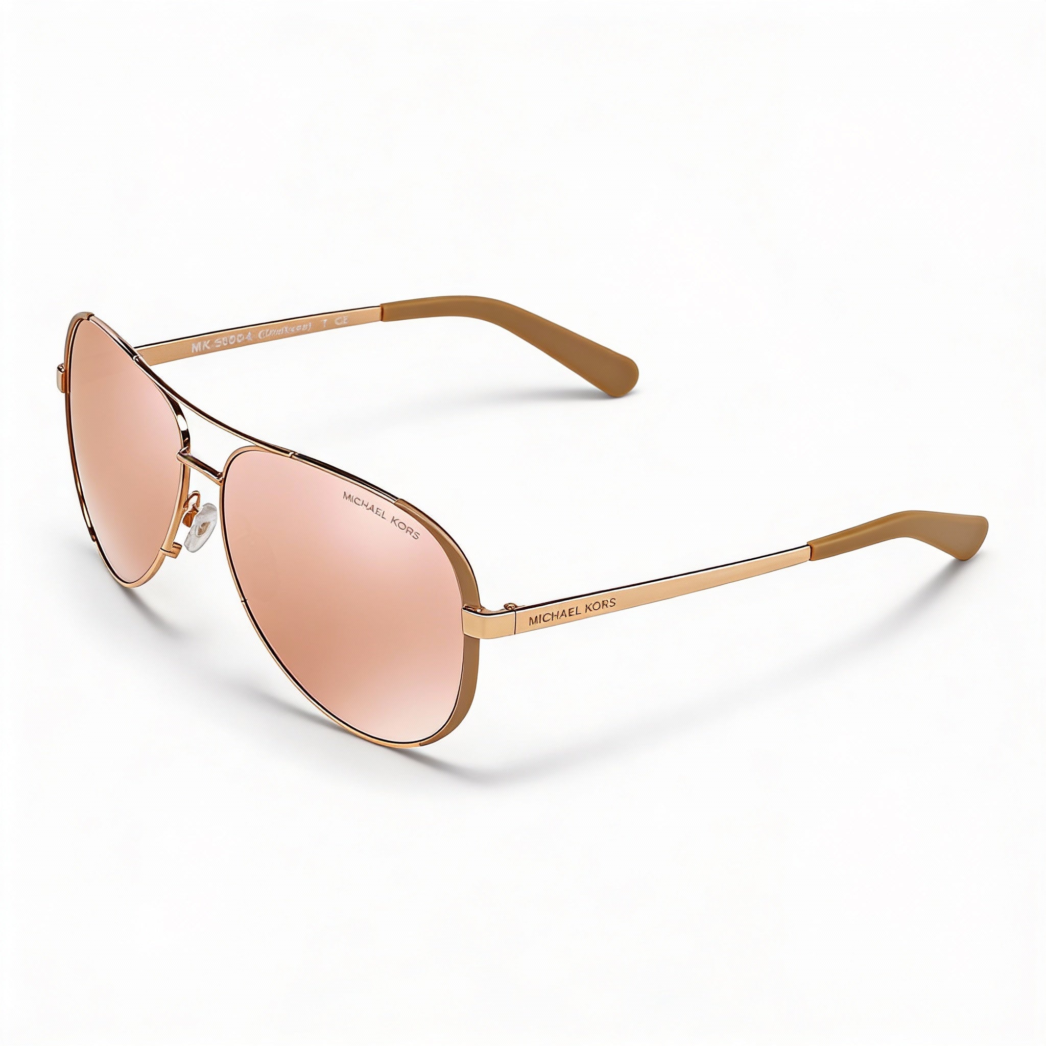 Michael Kors Mk5004 Chelsea Women's Rose Gold Taupe Frame Rose Gold Flash Mirror Lens 59mm UV400 Sunglasses, Photo 1