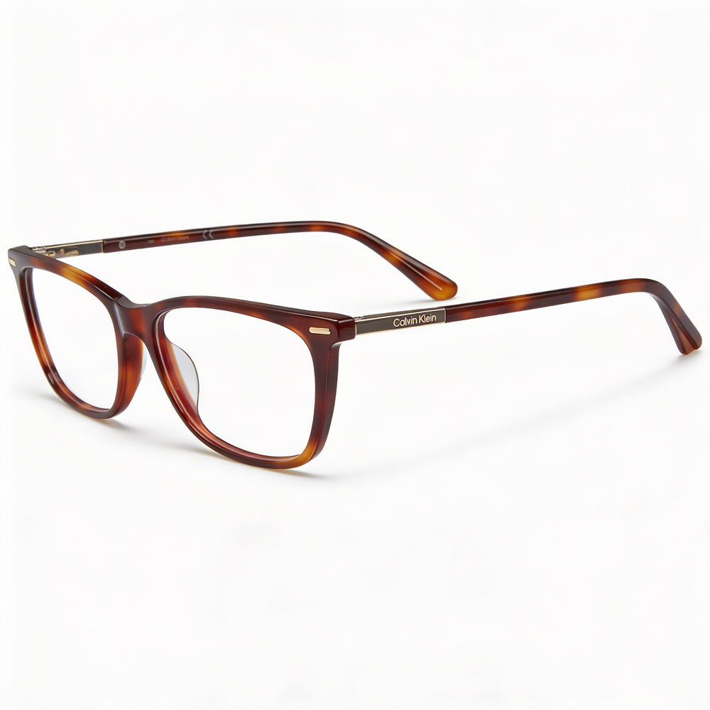 Gafas de sol polarizadas de acetato para mujer Calvin Klein Ck22506, color marrón habano, 52 mm