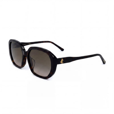 Jimmy Choo Classic Women's Brown Gradient Plastic Frame UV Protection Sunglasses 57mm