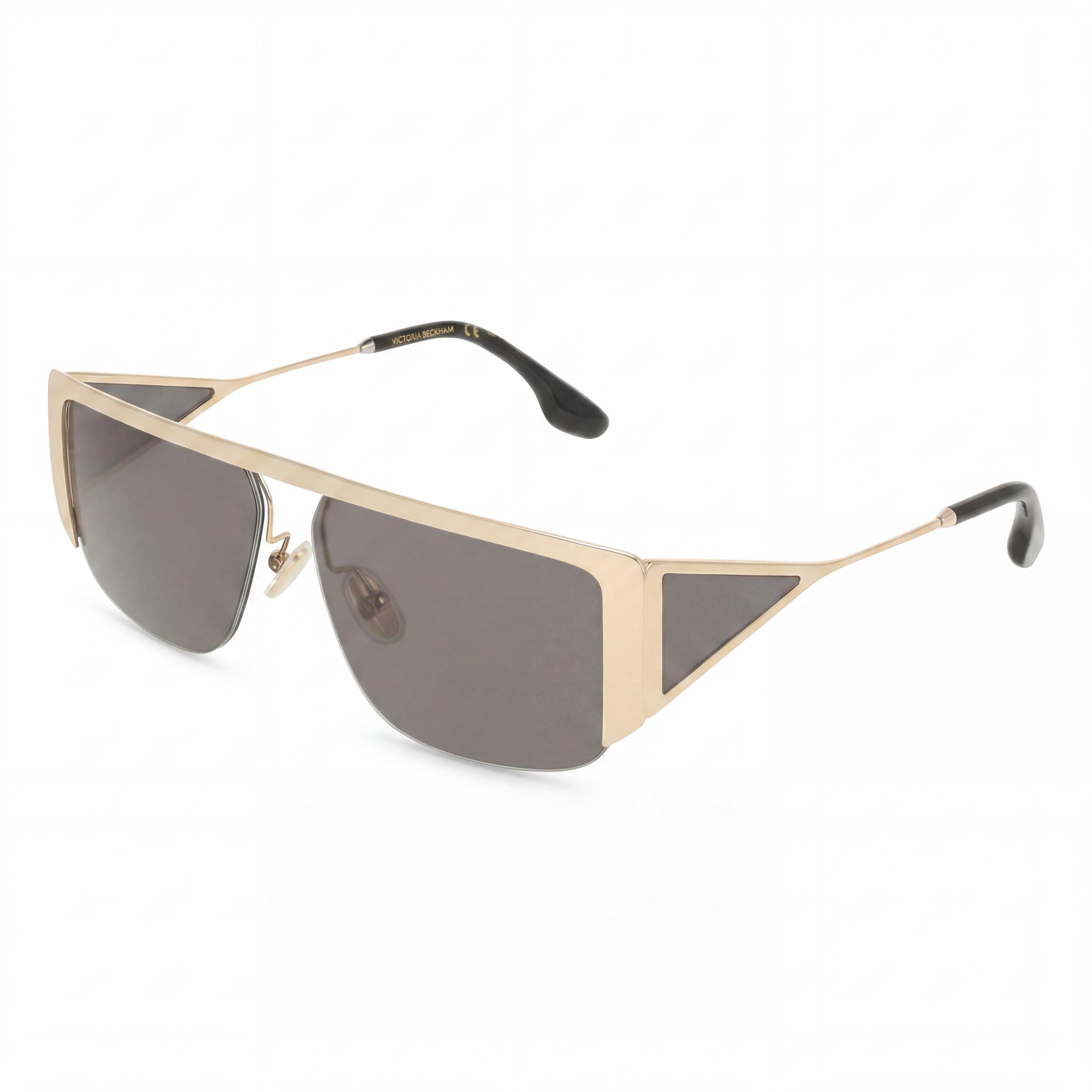 Gafas de sol rectangulares doradas para mujer Victoria Beckham Vb250s, 59 mm, Photo 1