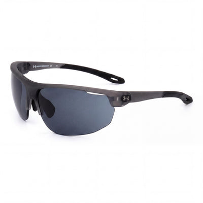 Gafas de sol Under Armour Classic unisex, montura de policarbonato gris, lentes grises no polarizadas, protección UV, 71 mm
