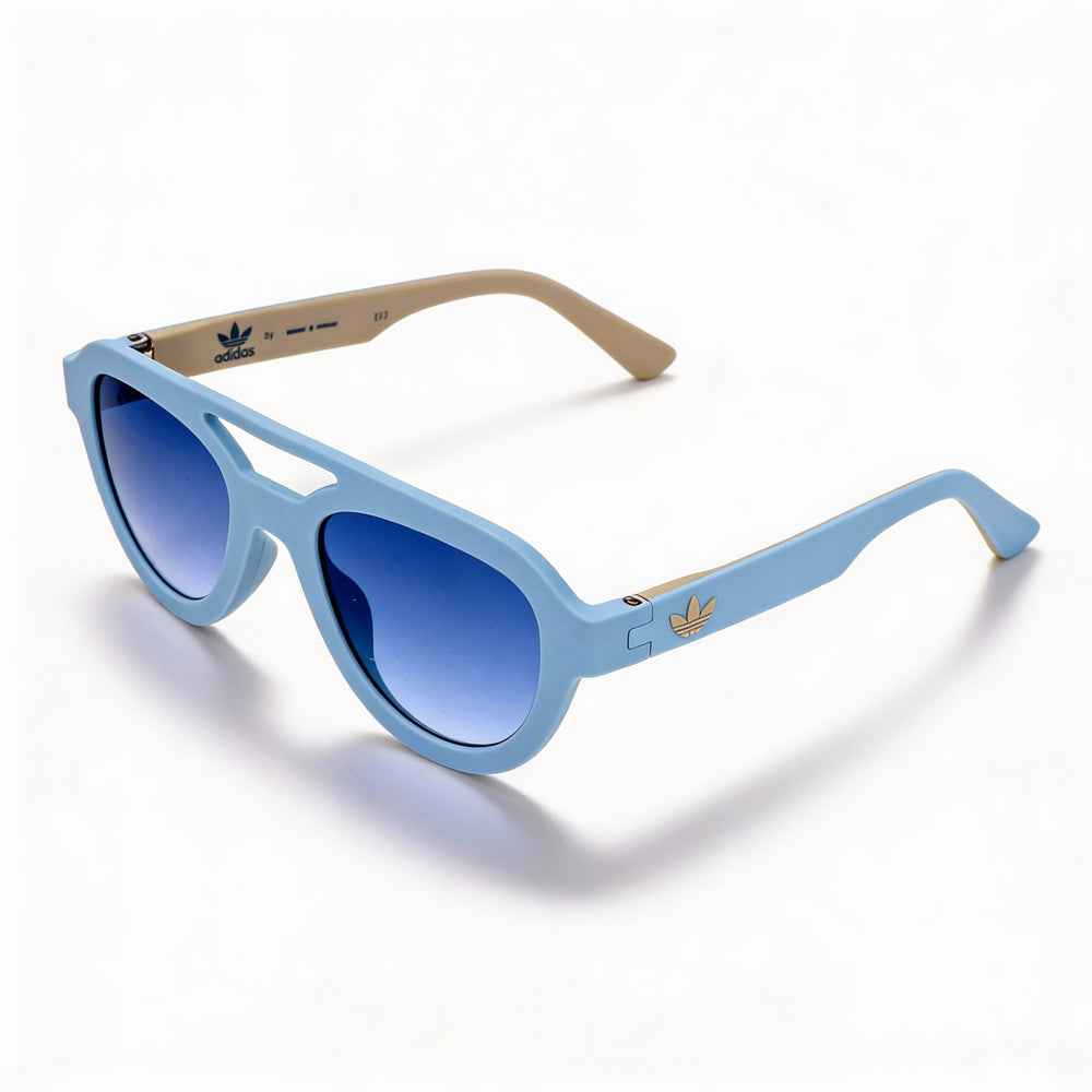 Adidas Originals Classic Unisex Multi-coloured Plastic Frame Blue Non-Polarized Sunglasses 51mm