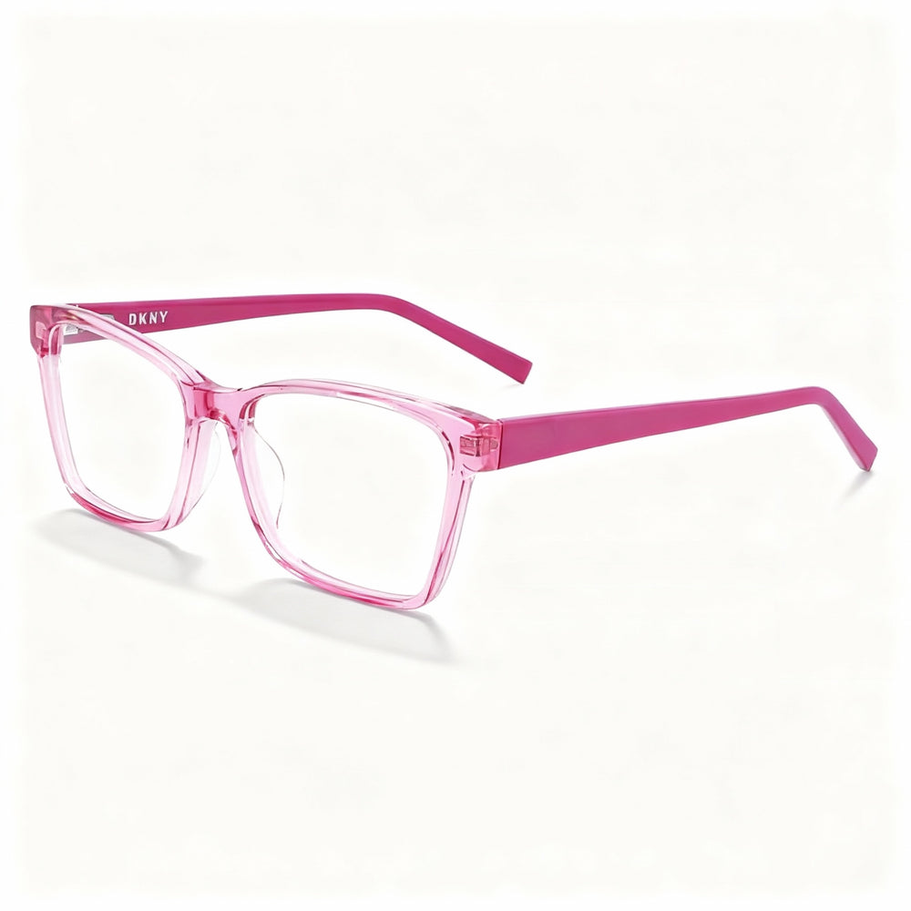 DKNY Dk5038 Men's Eyeglasses featuring a Crystal Berry Metal Frame, fitted with Polarized Clear Lenses, Size 51mm